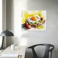 thumbnail image 4 of Nawypu  Egg Creative Food Image Canvas Art - Home Decor Wall Art Print Poster Painting Large, 4 of 5