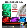 thumbnail image 3 of Tiras De Luces Led De 5 M, Tiras De Led Rgb 5050 Con Control Remoto Por Ir De 24 Teclas Y Fuente De Alimentación, 1 Rollo De Cinta De Luces Led Que Cambian De Color Para Dormitorio, 3 of 5