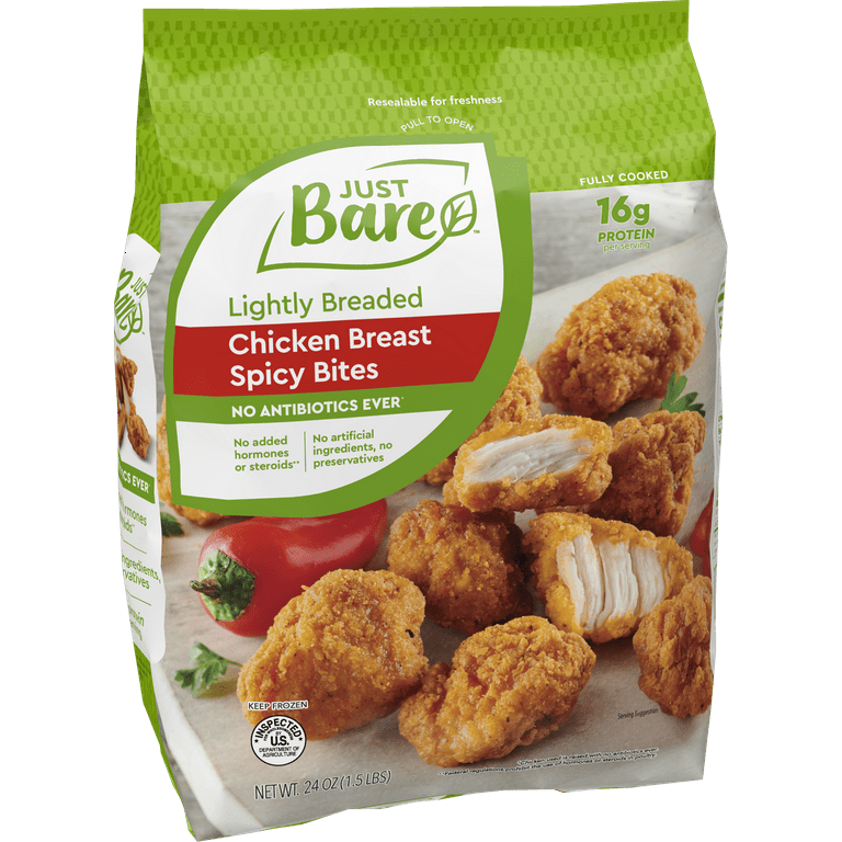 Lightly Breaded Chicken Breast Original Fillets (3lbs) - Just Bare Foods