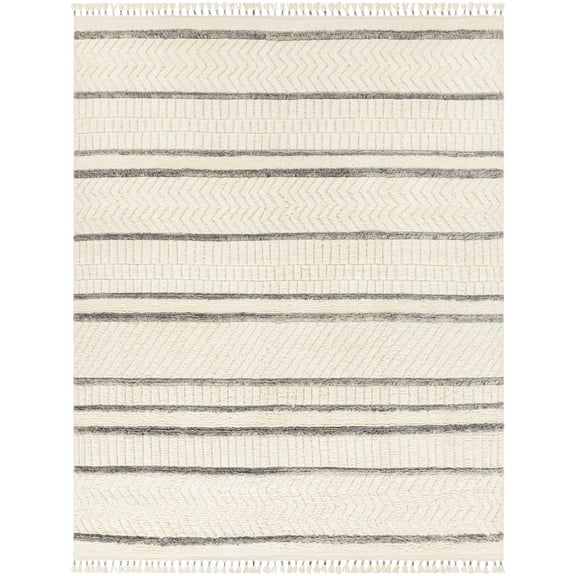 BoutiqueRugs Belconnen Bohemian, Transitional Area Rug - Charcoal, Cream, Gray - 2' x 3'