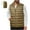Khaki(Thermal), variant on Mens Puffer Vest Down Water Resistant Packable Outerwear Zip Up Pockets Warm Versatile Layer
