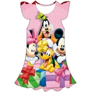 Disney série Minnie Mouse robe vêtements été enfants vêtements robes bébé fille mignon dessin animé décontracté une pièce jupes Costume