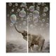 thumbnail image 1 of Cortina de entrada ABPHQTO Noren elefante japonés Tamaño 105x120cm, 1 of 1
