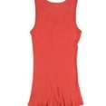thumbnail image 2 of t.la Womens Ribbed Tank Top, Orange, Small, 2 of 2