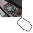 thumbnail image 4 of Xotic Tech Carbon Fiber Multi-Media Panel Controller Knob Sticker Interior Trim Frame For BMW 3 4 Series F30 32, 4 of 7