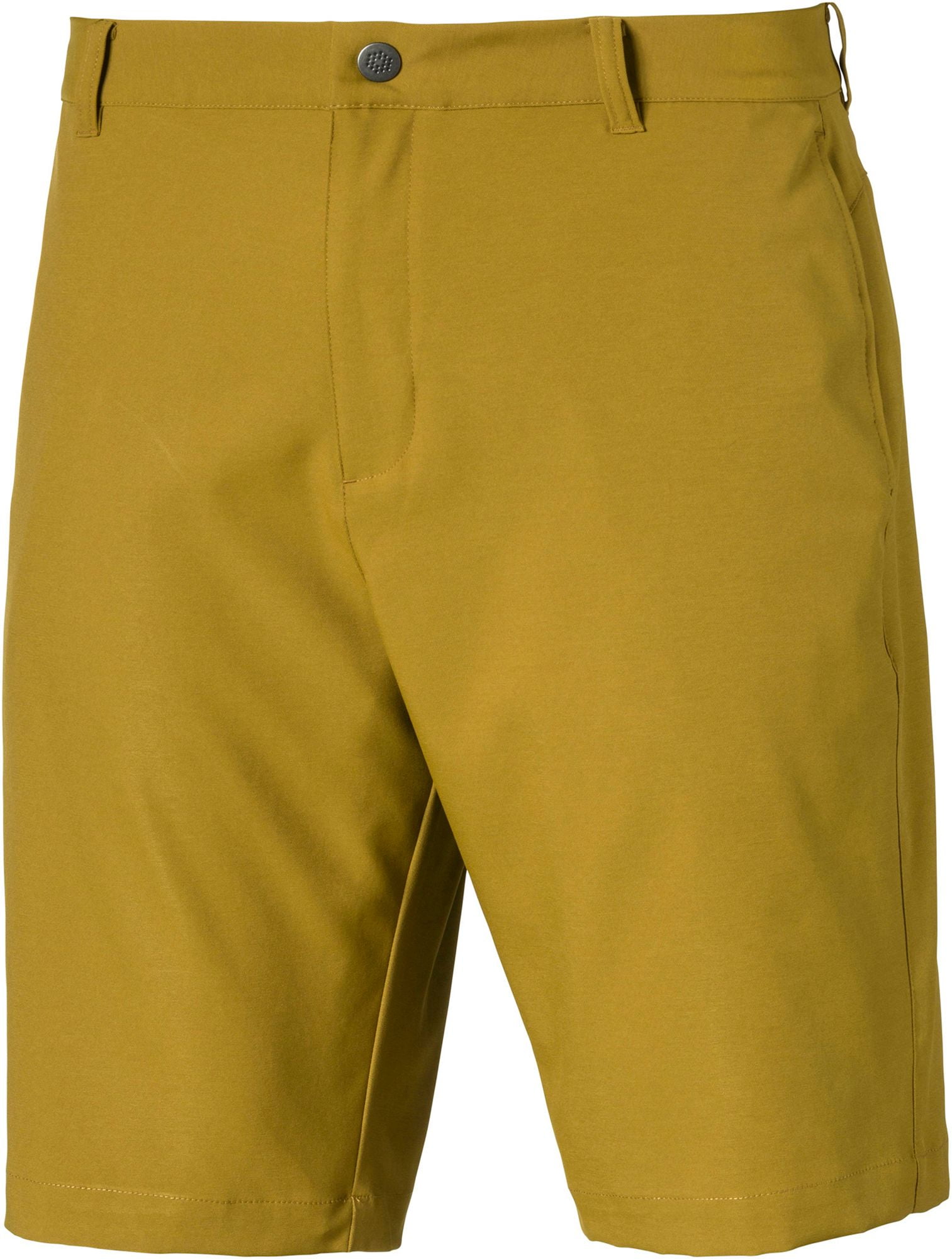 puma yellow golf shorts