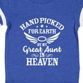 thumbnail image 4 of Inktastic Handpicked for Earth by My Great Aunt in Heaven Boys or Girls Baby Bodysuit, 4 of 5