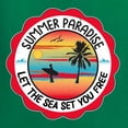 thumbnail image 5 of Wild Bobby Summer Paradise Let the Sea Set You Free Women Racerback Tank Top, 5 of 5