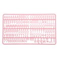 thumbnail image 1 of Tablero de letras de Fieltro Unique Bargains 3/4 Pulgadas Rosa 2uds, 1 of 6