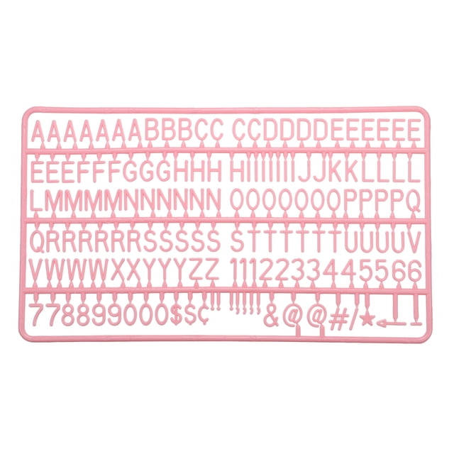 Tablero de letras de Fieltro Unique Bargains 3/4 Pulgadas Rosa 2uds