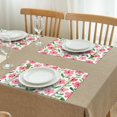 thumbnail image 3 of Pioneer Flower Floral Print Pattern Summer Placemats Table Placemats Set Of 4-Linen Kitchen Washable Placemats Table Mats 12x18 Inch Non-Slip Heat Resistant, 3 of 6