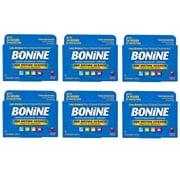 Bonine For Motion Sickness Chewable Tablets, Raspberry Flavored - 8 ea, 6 Pack