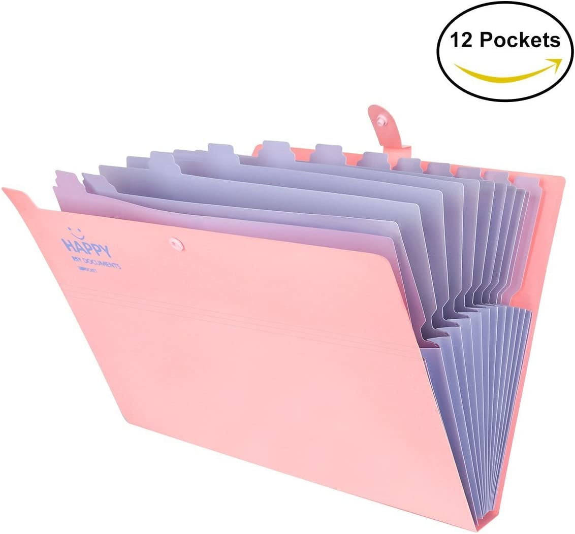 Expandable Portable Document Folder, A4 Folder, A4 Folder, 12
