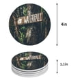 thumbnail image 1 of FMSHPON Grain Watercolor Rustic Wooden Plank Set of 8 Round Coaster for Drinks, Absorbent Ceramic Stone Coasters Cup Mat with Cork Base for Home Kitchen Room Coffee Table Bar Decor, 1 of 6
