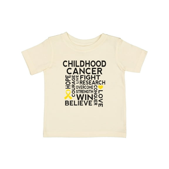 Inktastic Childhood Cancer Awareness Boys or Girls Baby T-Shirt