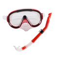 thumbnail image 2 of Set de snorkel Gafas de natación Máscara de buceo Gafas de natación para adultos Hombres Mujeres Snorkel Rojo Claro, 2 of 8