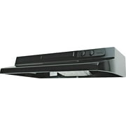 Air King Designer DS Series DS1306 Range Hood, 200 cfm, 30 in W, 12 in D, 6 in H, Steel, Black