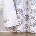 thumbnail image 4 of No. 918 Sora Medallion Print Semi-Sheer Grommet Curtain Panel, 40x95, Blush, 4 of 5