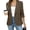 Coffee women blazer casual a1, variant on Women Relaxed Fit Business Work Long Sleeve Blazer, Casual Button Down Collared Jacket, Soft Solid Basic Office Daily Wear, Black L