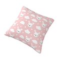 thumbnail image 2 of Rateoe Rabbit And Cloud Pattern Throw Pillow Cover Premium Pillow Stuffer Sham Square for Decorative Cushion Bed Couch Sofa(Pillow insert not included), 2 of 8