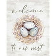 thumbnail image 3 of Lettered and Lined 12x14 Black Modern Framed Museum Art Print Titled - Welcome to Our Nest, 3 of 5