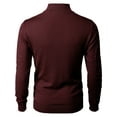 thumbnail image 4 of H2H Mens Casual Slim Fit Pullover Sweaters Long Sleeve Knitted Fabric Tops 1/4 Quarter Neck Style (CMOSWL057), 4 of 6