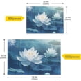 thumbnail image 4 of Elegant Blue Lotus Jigsaw Puzzle 1000 Pieces, Zigsaw with Storage Bag and Reference Picture Easy to Solve Family Game Creative Gift for Friends Parents Grandparents, 4 of 6