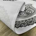 thumbnail image 5 of Ambesonne East Place Mats Set of 4, Traditional Art Style, Standard Size, White Black, 5 of 6