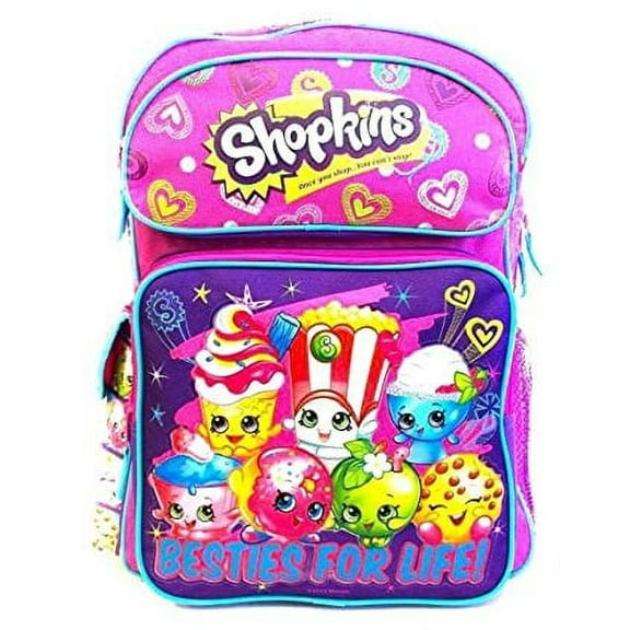 Shopkins Unisex Besties For Life Small Backpack, Multicolor