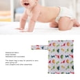 thumbnail image 6 of M Buder 3-Piece Reusable Wet Bag for Cloth Diapers Water Resistant Hanging Diaper Bag Portable Travel Storage Organizer for Babies Toddlers (20x16x5 inches / 50.8x40.6x12.7 cm), T11, 6 of 9