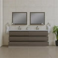 thumbnail image 5 of Alya Bath Paterno 84" Modern Wood Freestanding Bathroom Vanity in Gray, 5 of 7