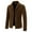 Brown, variant on IROINNID Men's Woolen Long Sleeve Solid Color Leisure Autumn Jacket British Style Gold Velvet Jacket