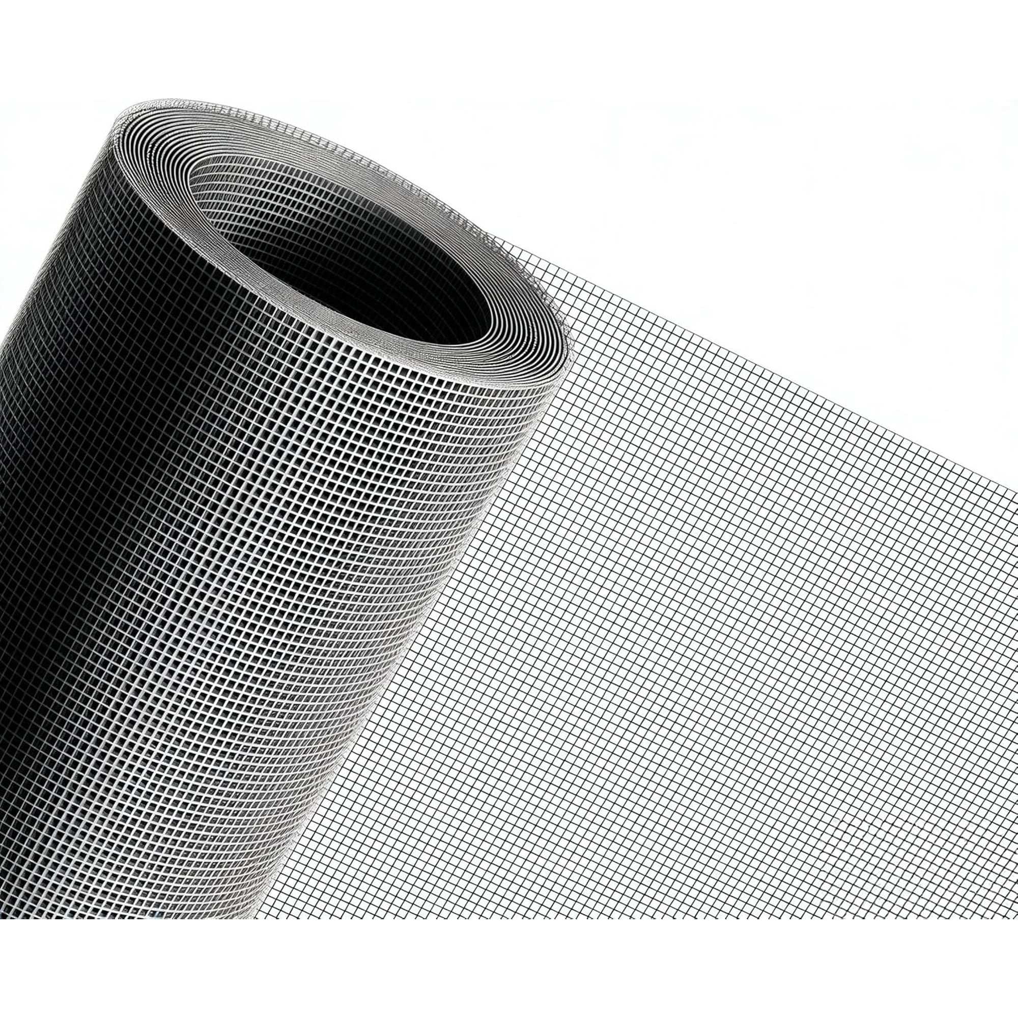 Heavy-Duty Window Screen Mesh, Screen Replacement for Windows & Doors, 48"W x 99"L