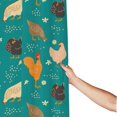thumbnail image 3 of Shower Curtain, Hens And Rooster Waterproof Fabric Plastic Shower Curtain, Drying Fast Bathroom Curtain with 9 Buttonholes, Ruffle Shower Curtain 60x72in, 3 of 8