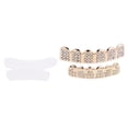 thumbnail image 2 of Cristal Oro Boca Tapas Personalizados Parrillas Inferior Parrillas Conjunto, 2 of 10