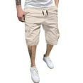 thumbnail image 1 of SHIXIAOO Male Summer Solid Color Plus Size Casual All Shorts Fashionable Woven Cargo Pants with Pockets, 1 of 5
