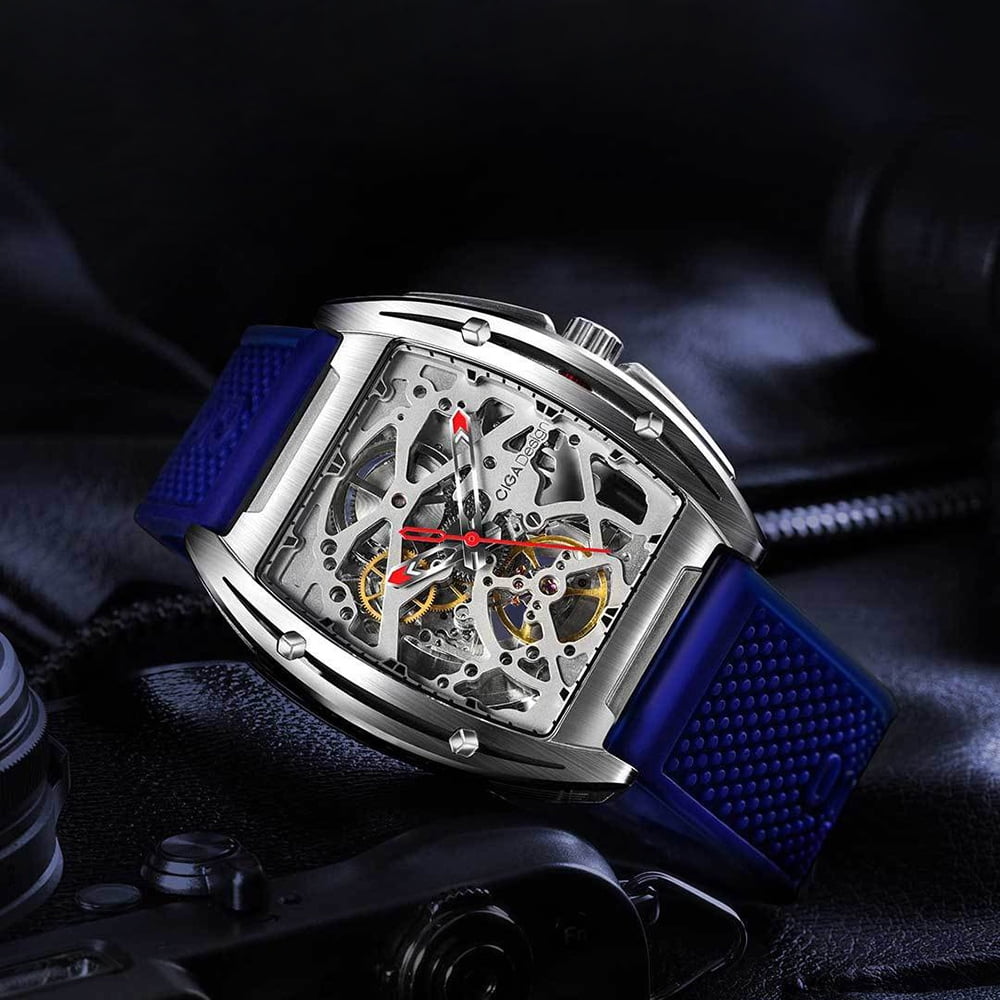 CIGA Design Men Automatic Mechanical Analog Watch Hollow Stainless Steel  Business Casual Wrist Watch Gift - Walmart.com