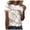 Khaki, variant on Tshirts for Women Ladies Colorful Tie Dye Crew Neck Short Sleeve Summer Top Tees for Women Blue L