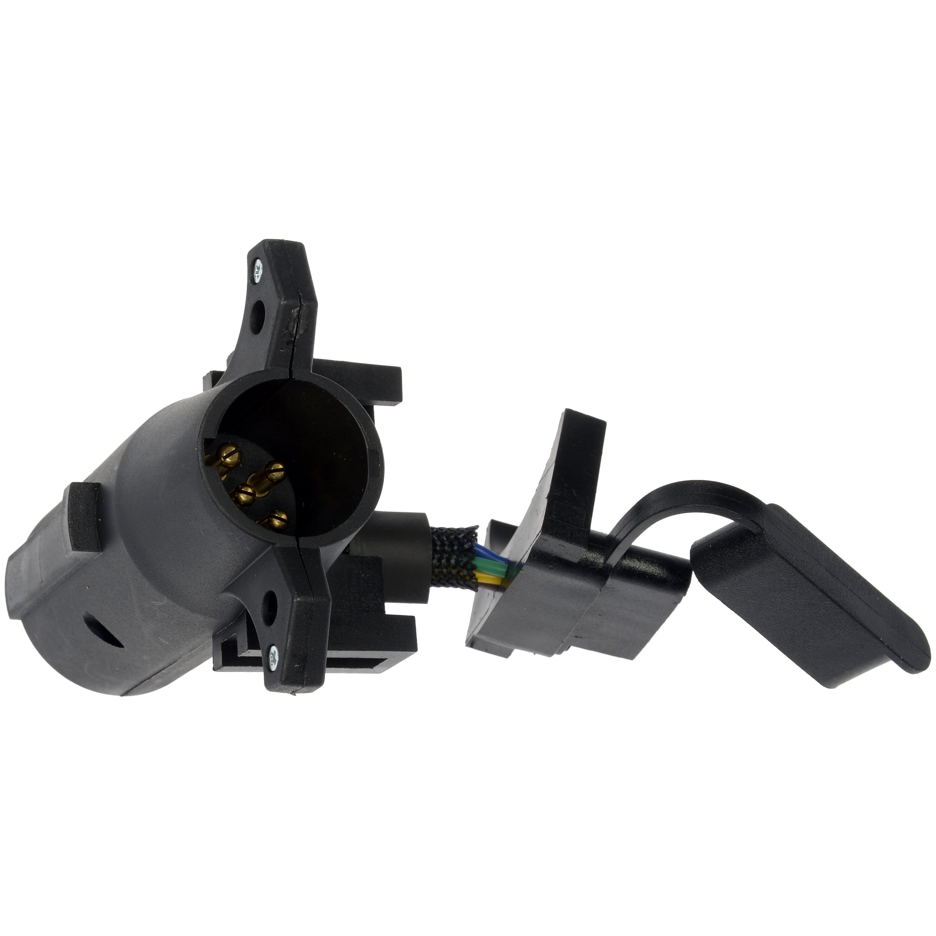Dorman 48166 7-Blade Vehicle Side To 6-Way Round And 4-Flat Trailer Side Adapter-CP Brake