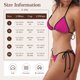 thumbnail image 5 of Balery Darkmagenta Pijama Estampado Bikini de Dos Piezas para Mujer - Conjunto de Bikini Ajustable Sexy y Cómodo para Playa, 5 of 6