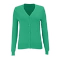 thumbnail image 4 of Fall Fashion Cardigan, Lightweight Soft Knit, Long Sleeve Open Front Coat With Pockets, Orange L, Size S-XXXL, 4 of 9