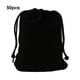 thumbnail image 4 of Injueey 50 UNIDS Bolsa Pequeña Terciopelo Durable Suave Joyas Bolsas Embalaje Entrada Restringida Bolsas de Almacenamiento Regalo de Ducha de Almacenamiento y organización del hogar Negro, 4 of 6