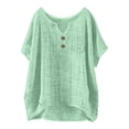 thumbnail image 4 of LiuXxxx Women's Boho Tunic Top Loose Fit Flowing Sleeve Casual Top Light Green XXXL, 4 of 4