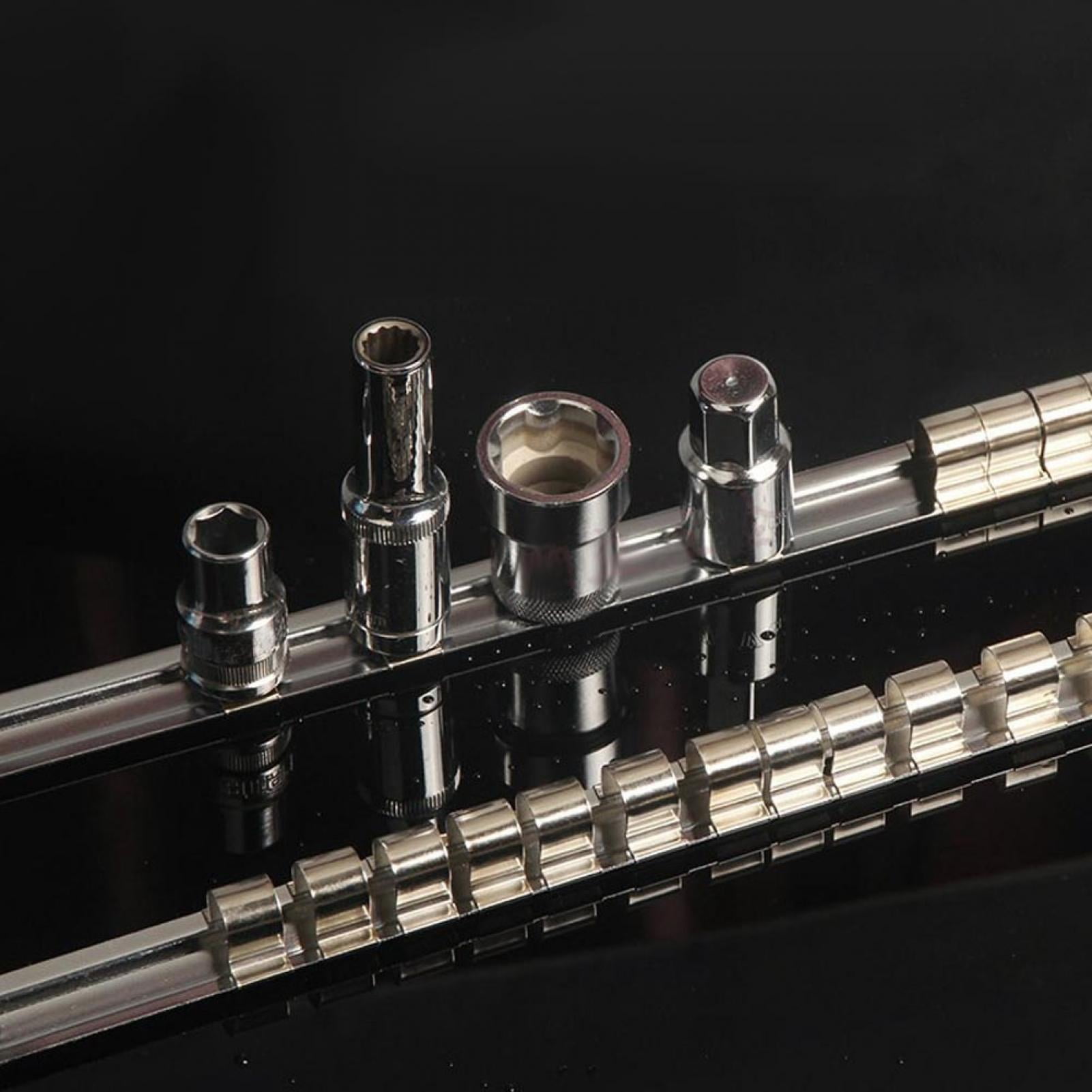 Porte-socket Relevable, Acier Inoxydable 8 Positions Porte-Socket Porte- Plateau De Rangement Porte-Outil Étagère Organisateur