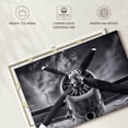 thumbnail image 6 of Elephant Stock Four Blade Propeller Monochrome Wall Art - Horizontal Canvas Wall Art - Living Room Wall Decor - Transportation Canvas - Gray And White Decor - 12" x 8", 6 of 8