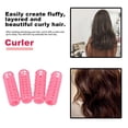 thumbnail image 3 of 12 Pcs Pink Plastic DIY Hair Styling Roller Curlers Clips, 3 of 5