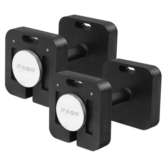 9-in-1 Quick-Lock Adjustable Square Dumbbell Set (2 x 50LBS), Multi-Weight Options Free Weights