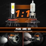 9005 9006 Combo LED Headlight Bulbs for Toyota Corolla 2001-2013 High Low Beam Lights White,c9