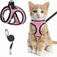 thumbnail image 3 of 2pcs Adjustable Pet Harness & Leash Set, Breathable Mesh Cat Harness With Leash, Pet Supplies For Outdoor Walking, 3 of 9