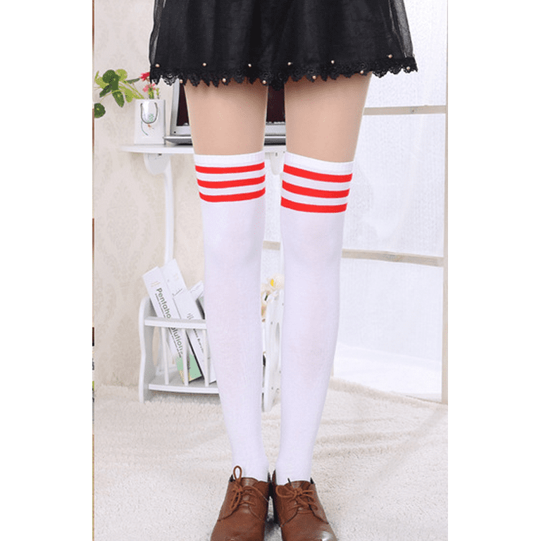 Striped thigh leggings cheap